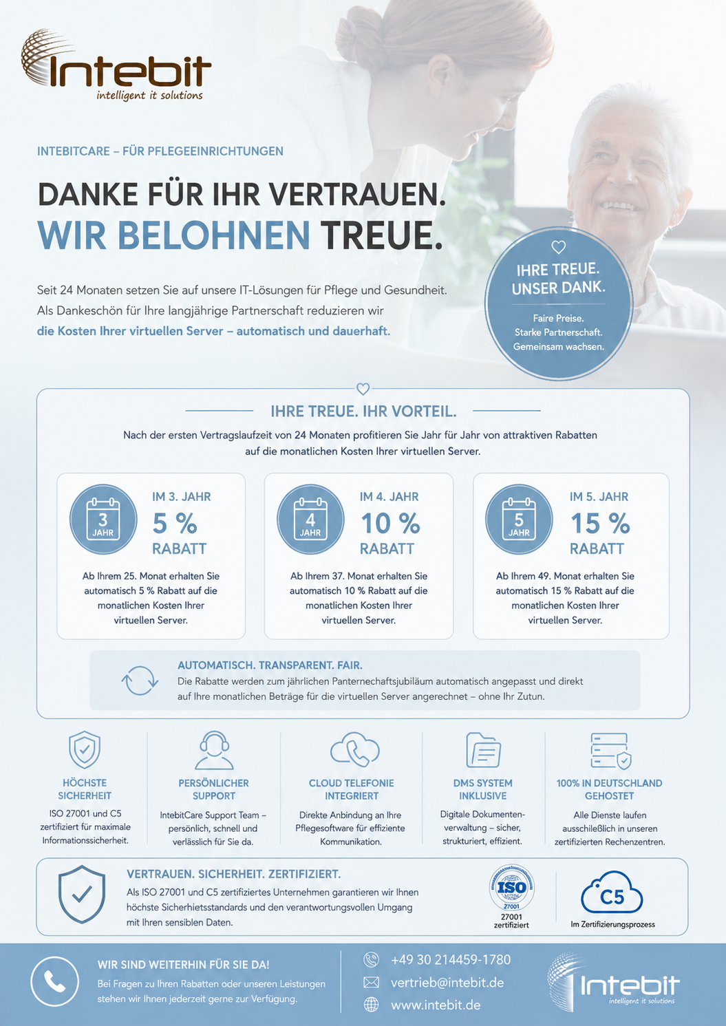 IntebitCare Bestandskunden Flyer